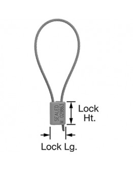 Pull-Tight Wire Rope Tamper-Seal Tags