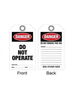 Lockout/Tagout Tags