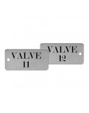 Sequentially Numbered Plates with Message