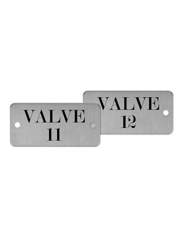 Sequentially Numbered Plates with Message