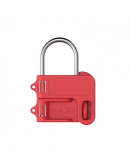 Steel Hasp with Red Plastic Handle BAN-K430