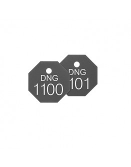 Made-to-Order Sequentially Numbered Plastic Tags with Message