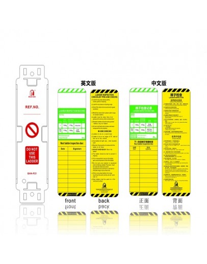 Ladder Sign Tags from BEIAN LOCK BAN-P21