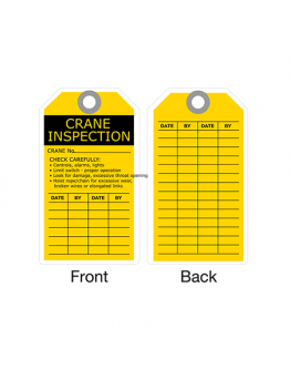 Crane Inspection Tags B6464