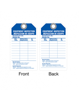 Equipment Inspection Tags B6462