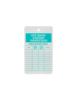Eye Wash Station Inspection Tags B6481