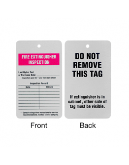 Fire Extinguisher Inspection Tags B6484