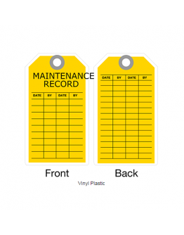 Maintenance Record Tag B6463